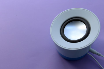 Speaker - music - on purple background