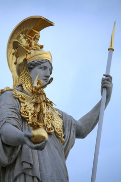 Statue Of Pallas Athena In Vienna, Austria