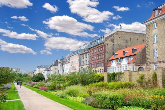 Rosenborg Castle Gardens (Kongens Have) in Copenhagen, Denmark