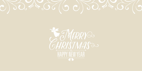 Elegant Christmas Card with Greetings