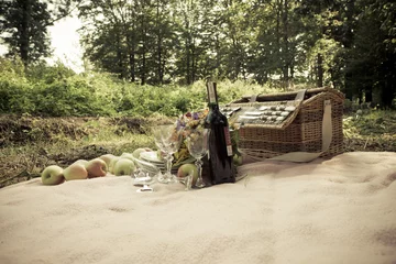 Foto auf Leinwand Romantyczny piknik na łonie natury © johnkruger1