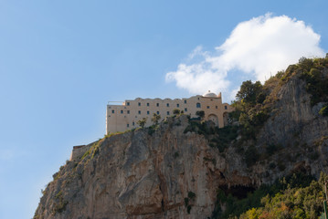 Fototapeta na wymiar Monastery of St. Rose of Lima, from Amalfi peninsula, Italy