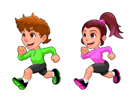Run Girl Cartoon Images – Browse 31,484 Stock Photos, Vectors, and Video |  Adobe Stock