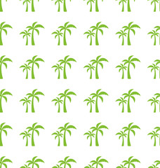Endless Print Texture with Tropical Palm Trees