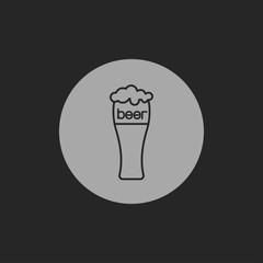Beer glass icon