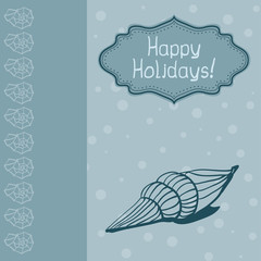 Seashell card