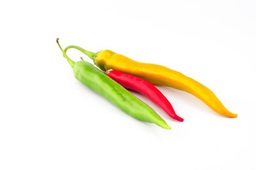 Peperoncini piccanti, peperoncini rossi gialli verdi, red hot chili. peppers