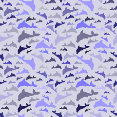 seamless dolphin pattern