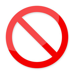 German traffic sign for ban