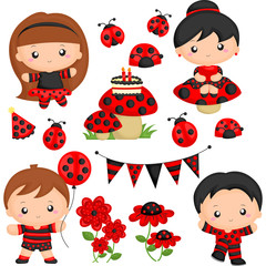 ladybug party © Inkley