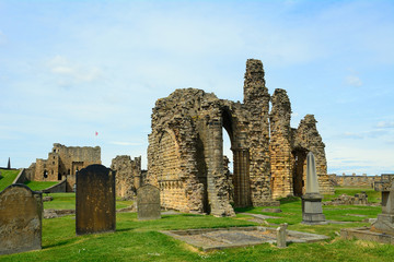 Ruins of the nunnery and the fort, Tynemouth, England