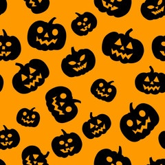 Pattern with pumpkins