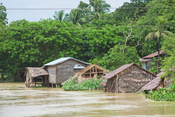 Monsoon flooding in Myanmar 2015