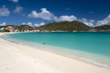 Saint Martin, Caribbean sea