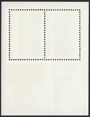 Obraz premium The reverse side of a postage stamp