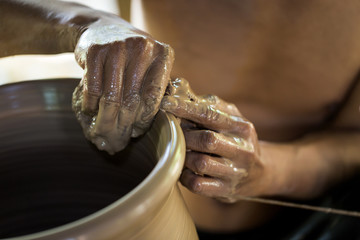 Hands of potter