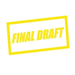 final draft yellow stamp text on white