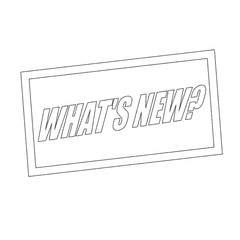 what is new Monochrome stamp text on white