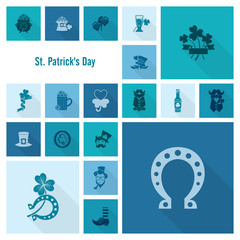 Saint Patricks Day Icon Set