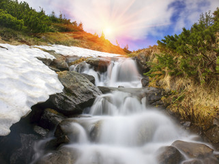  waterfall in Ukraine - on the Prut River