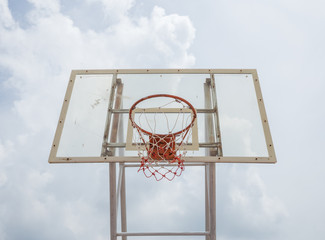 Naklejka premium basketball hoop stand