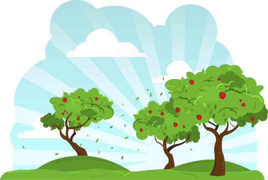 Apple Trees Blowing In The Wind