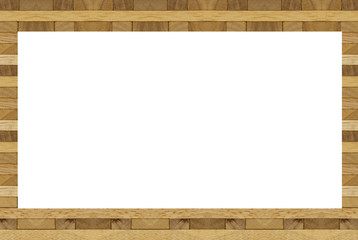 wood block wall texture frame