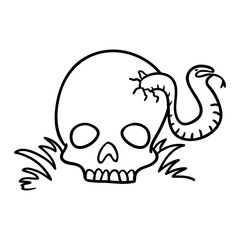 skull Doodle