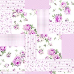 Floral Patchwork Seamless Pattern