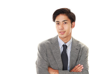 笑顔のビジネスマン