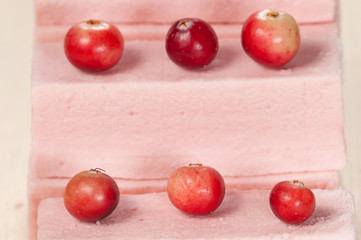 Pastille with cranberry