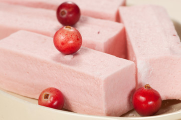 Pastille with cranberry
