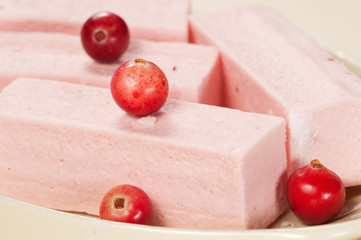 Pastille with cranberry