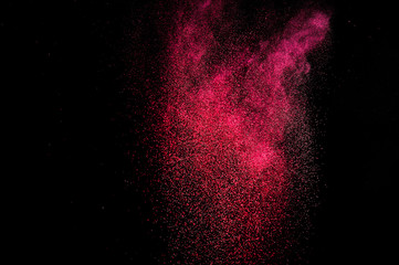 Abstract red and pink paint Holi.Design elements. Abstract texture.