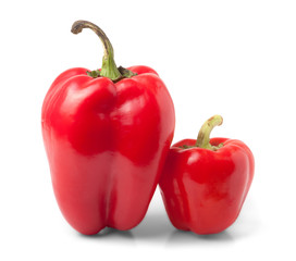 Fresh red peppers