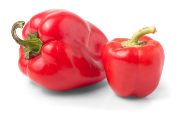 Fresh red peppers