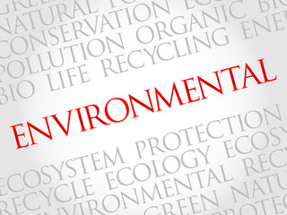 Environmental word cloud concept