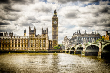 Palace of Westminster, Houses of Parliament, London, UK