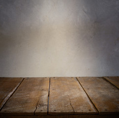 room interior with concrete  wall