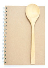 open blank page notebook cooking