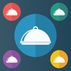Fototapeta premium illustration of food icon