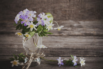 Bouquet of snowdrops