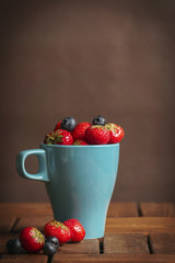 Fresh Strawberry and Blueberry 