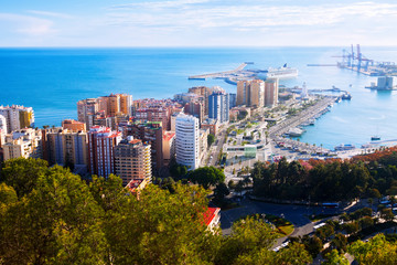  Malaga with Port  from castle