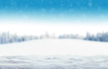 Foto auf Acrylglas Winter Winter verschneiter Hintergrund