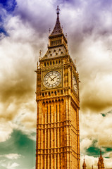 Fototapeta na wymiar The Big Ben, Houses of Parliament, London, UK
