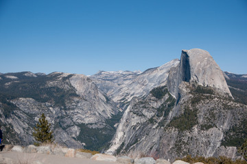 Hiking panaramic train in Yosemite