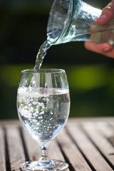 Wasserglas mit Karaffe