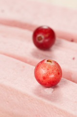 Naklejka na ściany i meble Pastille with cranberry