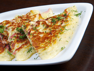 Fritters with Ham